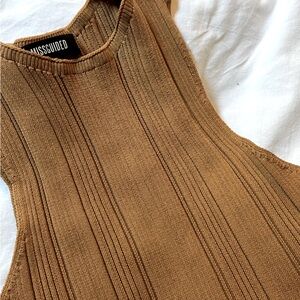 NWOT 🥂 Missguided Textured Knit Tank Top